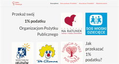 Desktop Screenshot of jedenprocent.pl