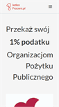 Mobile Screenshot of jedenprocent.pl